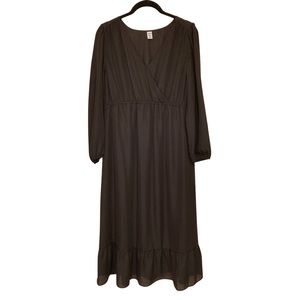 Old Navy Empire Waisted Cross Front Maternity Nursing Little Black Dress